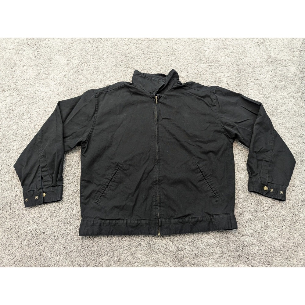 Arizona‎ Jacket Mens 2XL Full Zip Black Pockets Casual